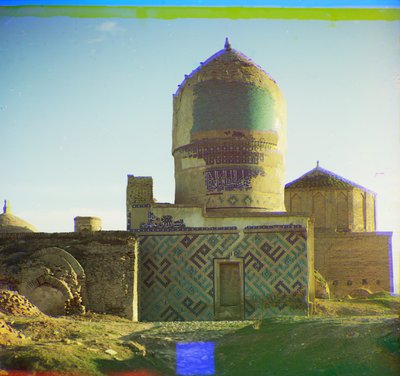 Tumba en Shakh-i Zindeh, Samarcanda, 1905-1915 de Sergey Prokudin Gorsky